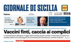 Prima Pagina, Giornale di Sicilia: “Due espulsioni e il Palermo affonda“