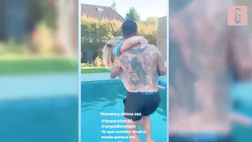 VIDEO Icardi, Maurito dispettoso: l’attaccante del PSG butta in piscina Wanda Nara. La sua reazione…