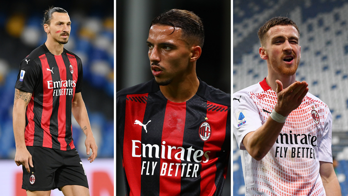 Zlatan Ibrahimovic Ismael Bennacer Alexis Saelemaekers