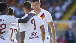 Lecce-Roma 0-1 LE PAGELLE: Dzeko, il morso della Taranta. Kluivert vento d’estate