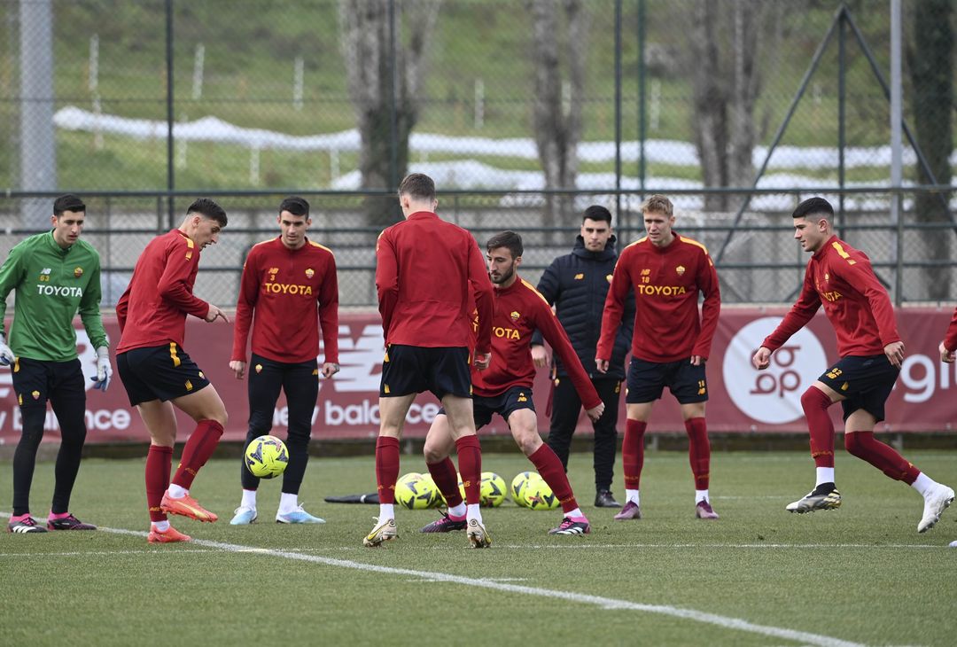 Roma, l’allenamento a due giorni dalla trasferta di Lecce – FOTO GALLERY - immagine 25
