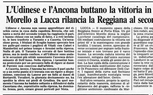 Accadde Oggi: 9/2/92 Udinese solo un pari a Taranto