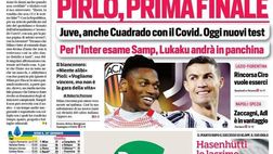 Prima Pagina, Corriere dello Sport: “Roma, vigilia shock! Prima finale per Pirlo, l’Inter…”