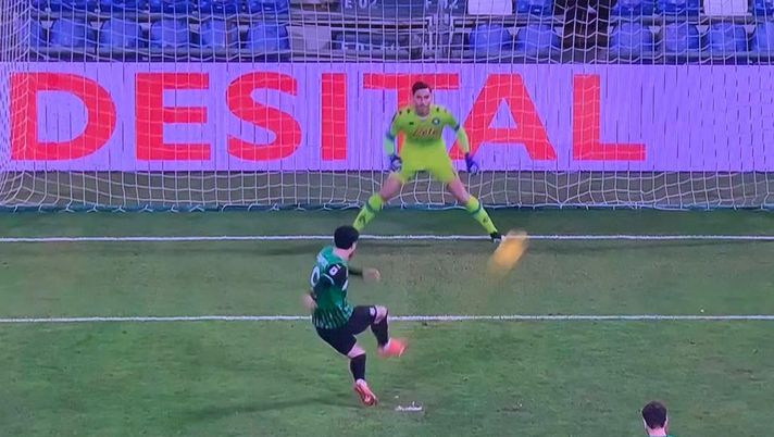 Sassuolo-Napoli 3-3, Caputo pareggia su rigore al 94′ – VIDEO 