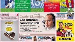 Prima Pagina, La Gazzetta dello Sport: “Italia, all’ultimo gol. Grazie Giampiero!”