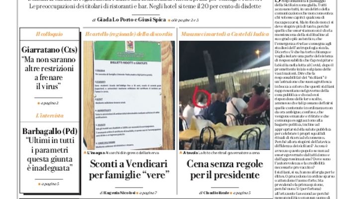 Prima Pagina, La Repubblica: “Quel milione di no vax che trascina l’Isola in giallo” 