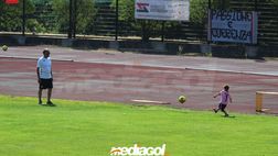 Palermo, sorpresa per nonno Castagnini: in campo con il nipotino in maglia rosanero