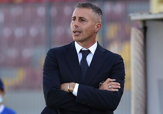 RAVENNA, ITALY - JUNE 25: Aniello Parisi head coach of AS Roma looks on during Serie A-B U18 Semi-Final match between AS Roma and Atalanta BC the at Stadio Bruno Benelli on June 25, 2021 in Ravenna, Italy. (Photo by Giuseppe Bellini/Getty Images)