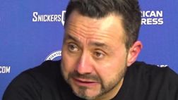 “Che ha fatto l’Arsenal?”: la reazione di De Zerbi alla risposta | VIDEO