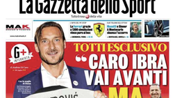 Prima Pagina, Gazzetta dello Sport: “Rissa all’ok City. Totti, caro Ibra vai avanti”