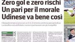 MV: “Zero gol e zero rischi Un pari per il morale Udinese va bene così”
