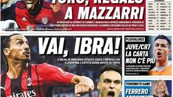 Prima Pagina, Tuttosport: “Vai Ibra, vamos Inter! Juve/CR7 la carta non c’è più”
