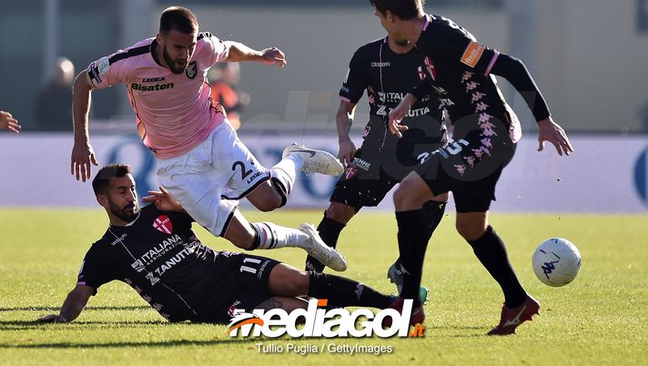 during the Serie B match between Padova and US Citta di Palermo t Stadio Euganeo on December 8, 2018 in Padova, Italy. during the Serie B match between Padova and US Citta di Palermo t Stadio Euganeo on December 8, 2018 in Padova, Italy.
