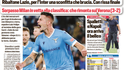 Prima Pagina, Corriere dello Sport: “Inzaghi, amore amaro. Azzurrissima”