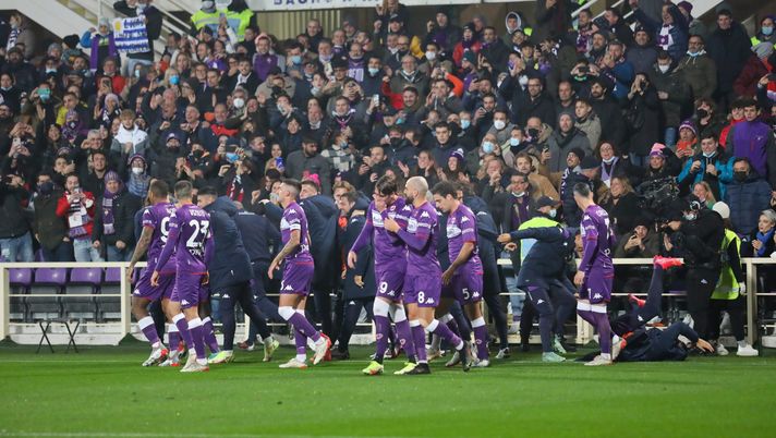 GERMOGLI PH: 20 NOVEMBRE 2021 FIRENZE STADIO ARTEMIO FRANCHI SERIE A FIORENTINA VS MILAN NELLA FOTO GOL DUNCAN ESULTANZA FIORENTINA Milan, viola dalla paura: la sconfitta al Franchi non è stata dimenticata - immagine 1