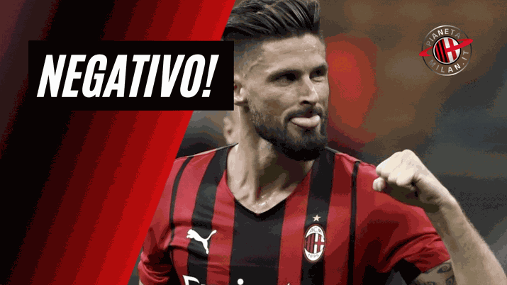 Olivier Giroud, attaccante del Milan, negativo al tampone (Getty Images) 