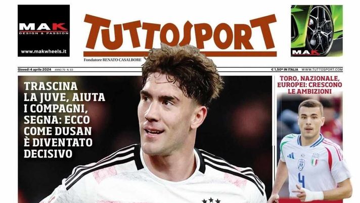PRIMA PAGINA TUTTOSPORT OGGI: “Plusvalenza Osimhen, De Laurentiis scarica su Giuntoli” - immagine 1