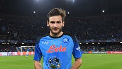 La UEFA celebra Kvaratskhelia: “11 gol e 9 assist, che stagione sta disputando in A”