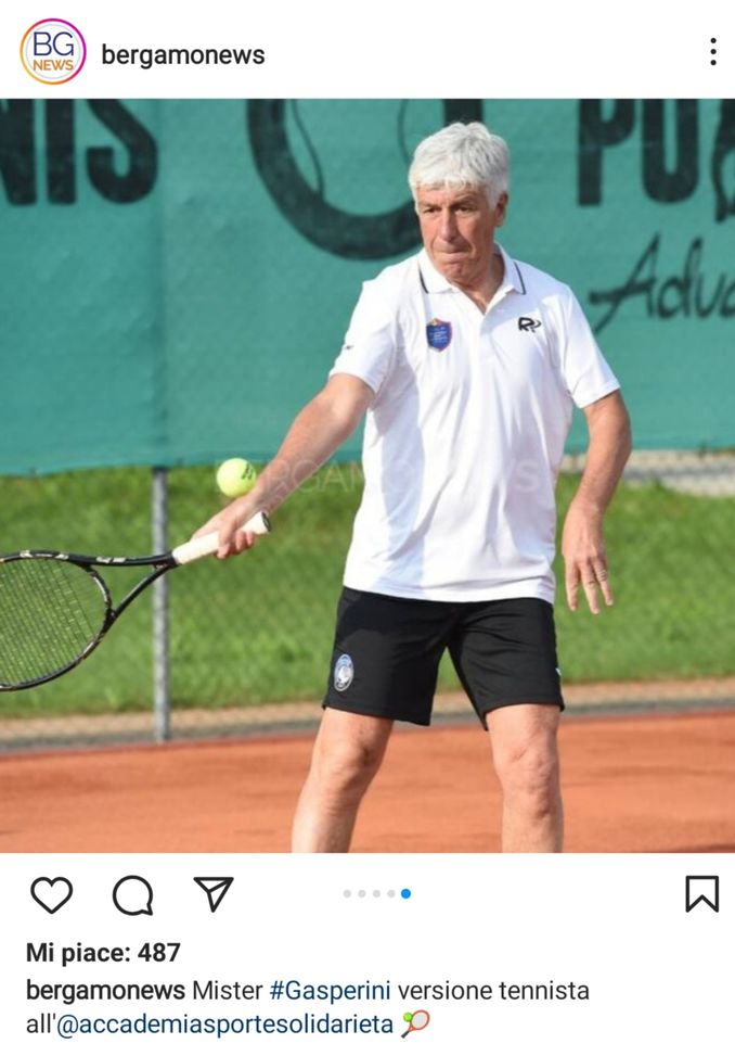 Racchetta e solidarietà, Gasperini a tutto campo: “Atalanta ancora in corsa per tutto”- immagine 2