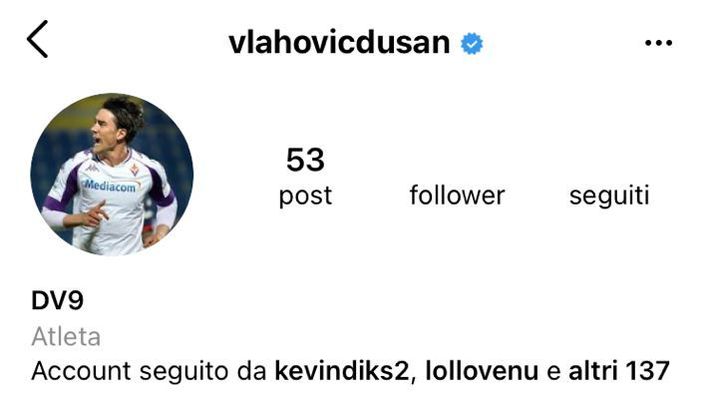 Dusan Vlahovic e il &#8220;giallo&#8221; social: sparisce il suo profilo instagram 