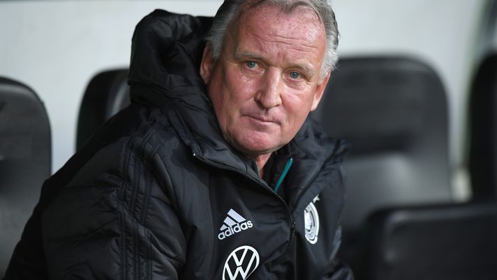 FUERTH, GERMANY - OCTOBER 07: Head coach Andreas Brehme looks on prior to the Friendly Match between the DFB-All-Stars and Azzurri Legends at Sportpark Ronhof Thomas Sommer on October 07, 2019 in Fuerth, Germany. (Photo by Sebastian Widmann/Bongarts/Getty Images)  FUERTH, GERMANY - OCTOBER 07: Head coach Andreas Brehme looks on prior to the Friendly Match between the DFB-All-Stars and Azzurri Legends at Sportpark Ronhof Thomas Sommer on October 07, 2019 in Fuerth, Germany. (Photo by Sebastian Widmann/Bongarts/Getty Images)