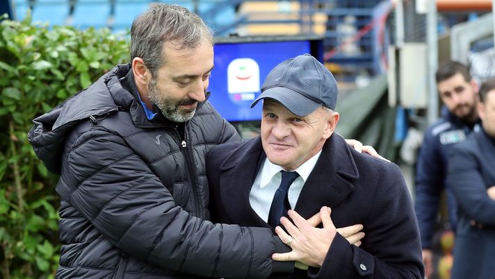 EMPOLI, ITALY - DECEMBER 22: Marco Giampaolo manager of UC Sampdoria and Giuseppe Iachini manager of Empoli FC during the Serie A match between Empoli and UC Sampdoria at Stadio Carlo Castellani on December 22, 2018 in Empoli, Italy. (Photo by Gabriele Maltinti/Getty Images) EMPOLI, ITALY - DECEMBER 22: Marco Giampaolo manager of UC Sampdoria and Giuseppe Iachini manager of Empoli FC during the Serie A match between Empoli and UC Sampdoria at Stadio Carlo Castellani on December 22, 2018 in Empoli, Italy. (Photo by Gabriele Maltinti/Getty Images)