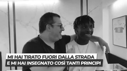 Raiola, il ricordo di Kean: “Mi hai tirato via dalla strada” | VIDEO