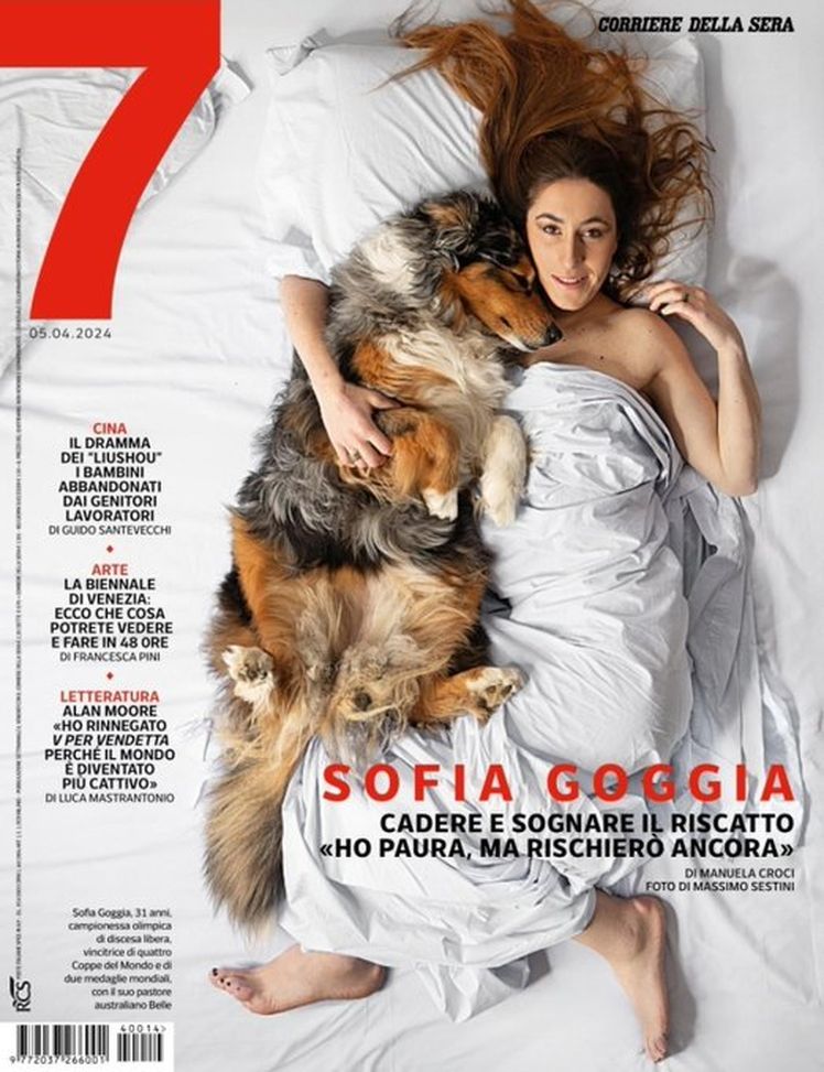 Sofia Goggia su Sette: un errore del fotoritocco scatena il web- immagine 2