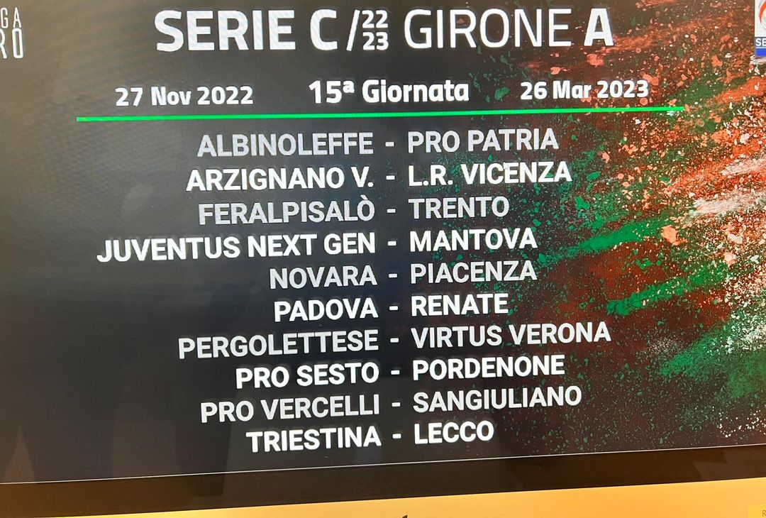Serie C girone A, 2022/23: il calendario completo - immagine 15