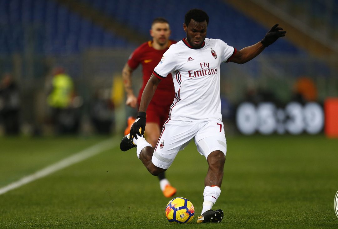  Franck Kessié, centrocampista del Milan, contro la Roma (credits: acmilan.com) 