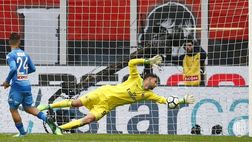 Napoli-Milan, il derby fra le due parate: Gigio-Milik e Maignan-Collins…