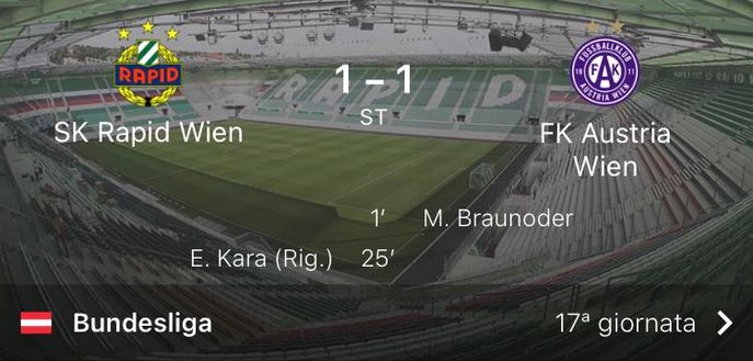 Porte chiuse e rete staccata: inizia in ritardo il derby di Vienna che il Rapid non vince più…- immagine 2