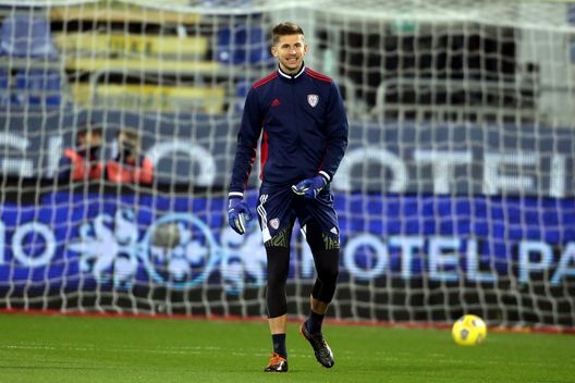 CAGLIARI, ITALY - JANUARY 18: Guglielmo Vicario of Cagliari looks on before the Serie A match between Cagliari Calcio and AC Milan at Sardegna Arena on January 18, 2021 in Cagliari, Italy. (Photo by Enrico Locci/Getty Images) CAGLIARI, ITALY - JANUARY 18: Guglielmo Vicario of Cagliari looks on before the Serie A match between Cagliari Calcio and AC Milan at Sardegna Arena on January 18, 2021 in Cagliari, Italy. (Photo by Enrico Locci/Getty Images)