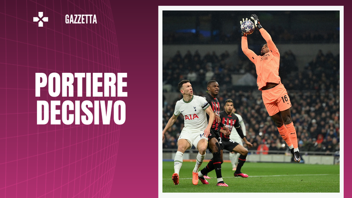 Mike Maignan portiere Milan contro Tottenham