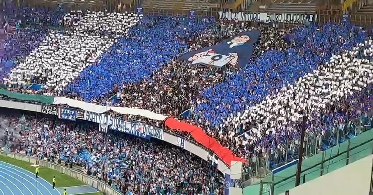 VIDEO Napoli-Sampdoria, Stupenda Coreografia Della Curva A Prima Del ...