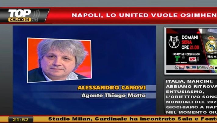 Ag. Thiago Motta: “Può succedere di tutto, ma ora pensa al Bologna. Persona serissima” - immagine 1