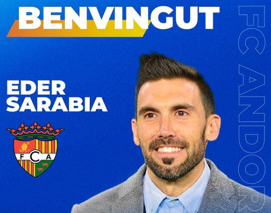 Eder Sarabia FC Andorra (Instagram FC Andorra) Eder Sarabia FC Andorra (Instagram FC Andorra)