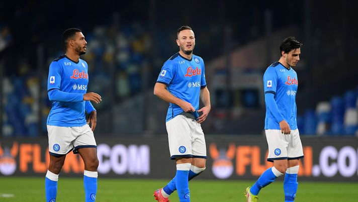 Juan Jesus, Rrahmani, Elmas (Photo by Francesco Pecoraro/Getty Images) rrahmani napoli juan jesus