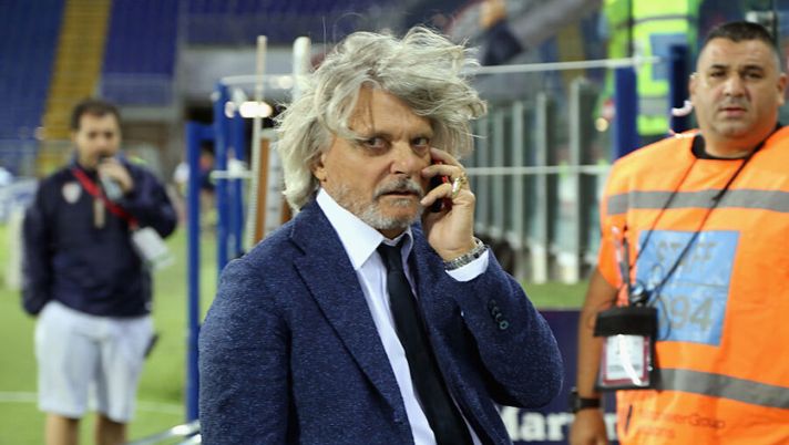 CAGLIARI, ITALY - SEPTEMBER 26: Sampdoria's president Massimo Ferrero looks on during the serie A match between Cagliari and UC Sampdoria at Sardegna Arena on September 26, 2018 in Cagliari, Italy. (Photo by Enrico Locci/Getty Images) Gotti e D’Aversa in corsa, Il Secolo: “Chi è in pole per la panchina della Samp” - immagine 1