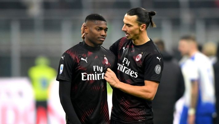 Il post-gara di Ibra e Leao Il post-gara di Ibra e Leao