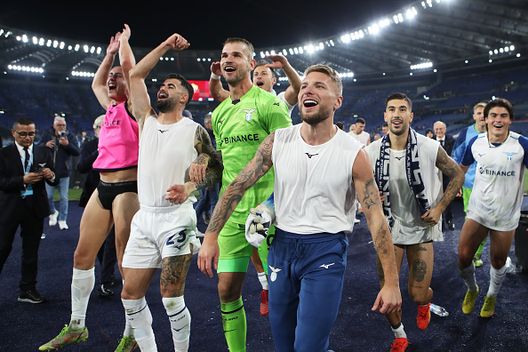 (Photo by Paolo Bruno/Getty Images) ESULTANZA IMMOBILE DOPO IL DERBY