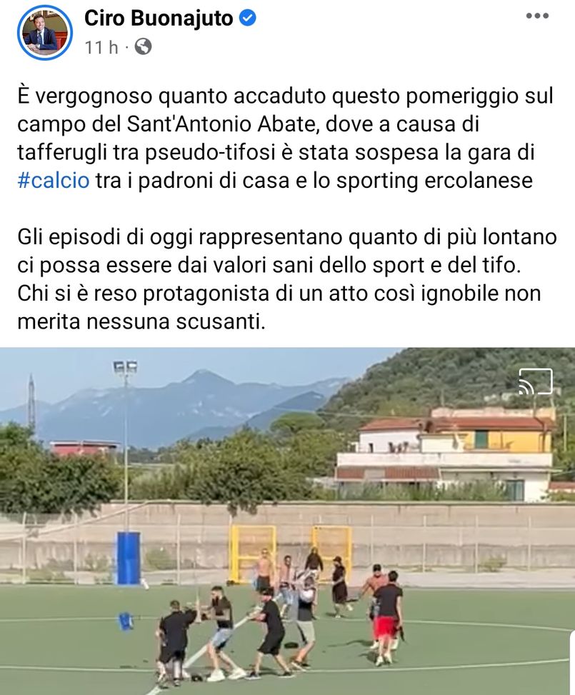 Sant’Antonio Abate-Ercolanese: derby sospeso per la vergogna- immagine 2