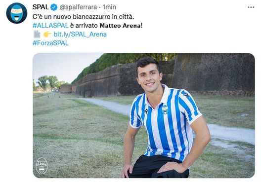 Spal Matteo Arena (credit Twitter Spal) Spal Matteo Arena