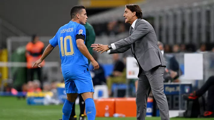 mancini italia albania raspadori