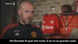 VIDEO / Ten Hag contro Cristiano Ronaldo: “Il suo comportamento è inaccettabile”
