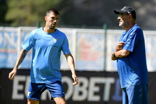 Romagnoli e Sarri Romagnoli e Sarri