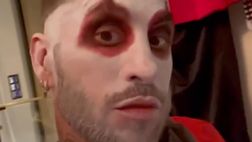 Sergio Ramos, il look mostruoso ad Halloween (VIDEO)