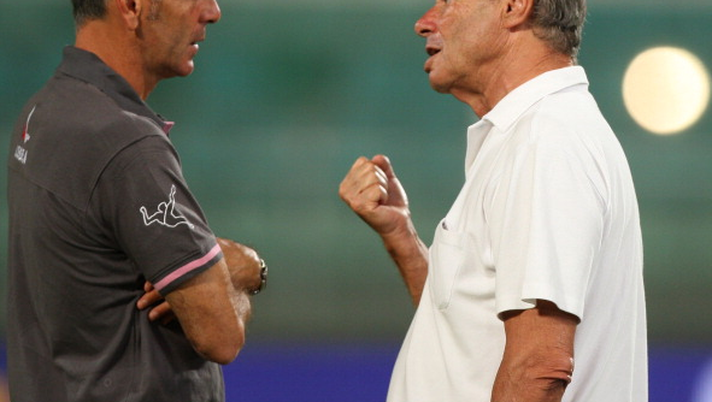 Stefano Pioli e Maurizio Zamparini Stefano Pioli e Maurizio Zamparini