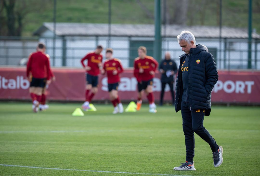 Roma, la rifinitura a Trigoria in vista della Real Sociedad – FOTO GALLERY - immagine 23