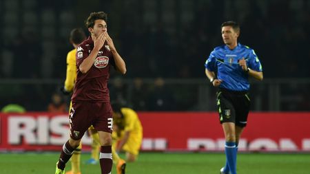 TURIN, ITALY - OCTOBER 29:  Matteo Darmian of Torino FC celebrates after scoring the opening goal during the Serie A match between Torino FC and Parma FC at Stadio Olimpico di Torino on October 29, 2014 in Turin, Italy.  (Photo by Valerio Pennicino/Getty Images)
